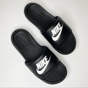 Nike Black White Slide Comfort Sandals